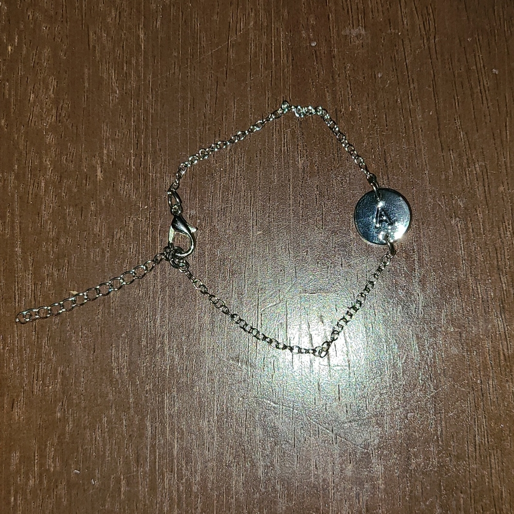 Letter "A" Adjustable Bracelet